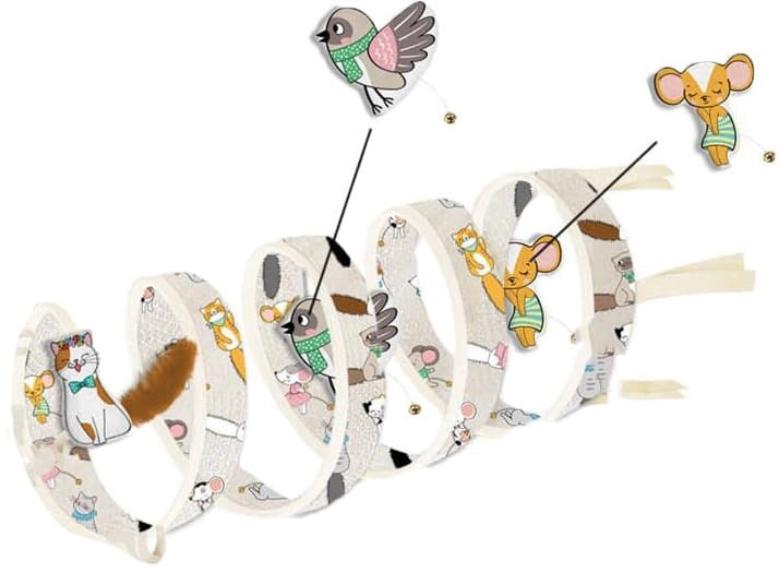 ZOLUX Chatouille Tunnel Cats and Mice Pattern - cat toy - 79cm