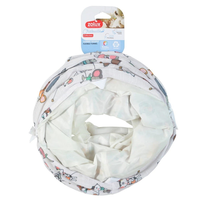 ZOLUX Chatouille Tunnel Cats and Mice Pattern - cat toy - 130cm