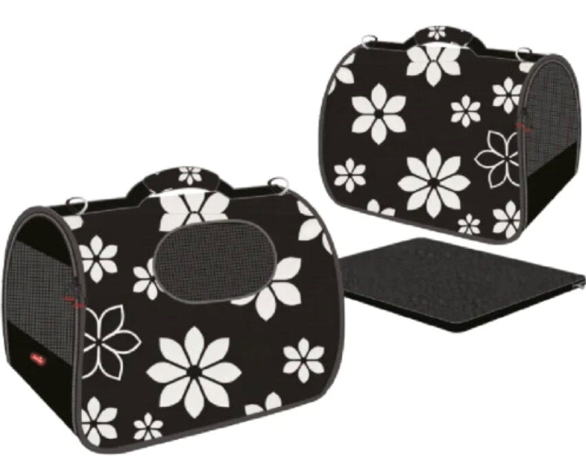 ZOLUX Nomad Flower M – pet carrier bag for dogs and cats – 43.5×25×28.5 cm