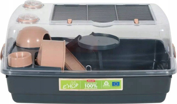 ZOLUX EHOP cage for hamster 55 cm -  grey-pink