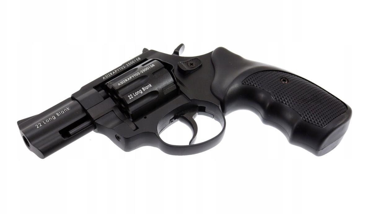 ZORAKI R1-K6L BAS alarm signal blank-firing revolver, 2.5" barrel, .22 Long Blank caliber, black (R1256BMP-BAS)