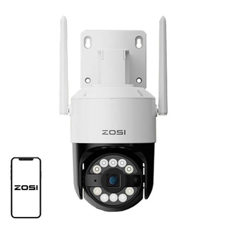 ZOSI C296 WiFi 8MP dual Pan Tilt IP66 outdoor camera + 32GB microSD card