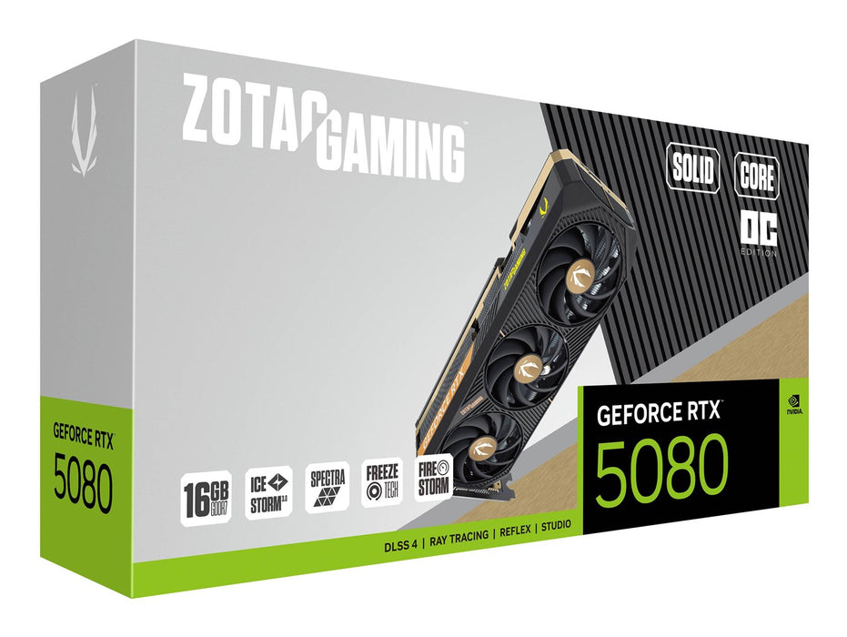 Video card ZOTAC GAMING RTX 5080 Solid Core OC 16GB GDDR7