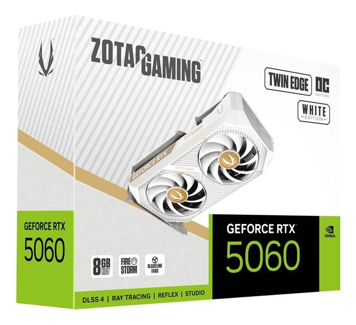 Video card ZOTAC GAMING RTX 5060 Twin Edge OC White Edition 8GB GDDR7