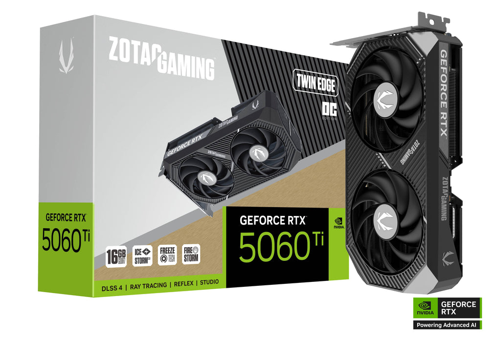 Video card ZOTAC GAMING RTX 5060 TI Twin Edge OC 16GB GDDR7