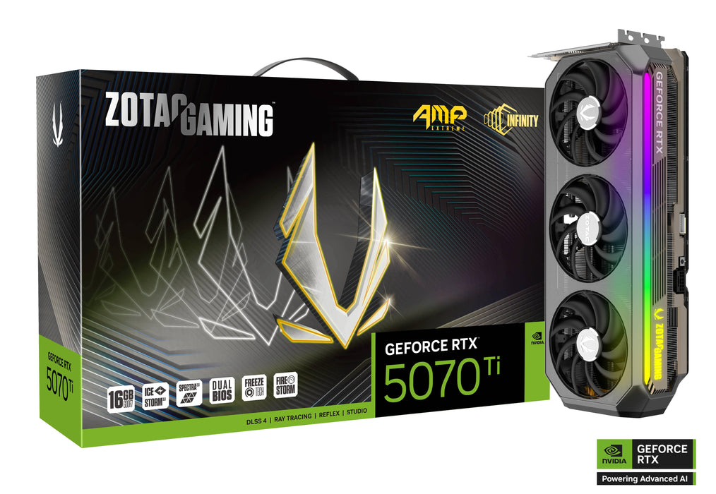 Video card ZOTAC GAMING RTX 5070 TI AMP Extreme INFINITY 16GB GDDR7