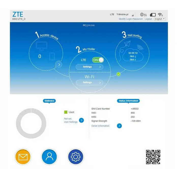 ZTE LTE MF79U cellular network device Cellular network modem - 3G/4G modemsKIL-MOD<<<CommunicationKIL<<<ActionPL