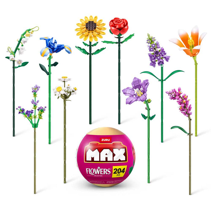 Конструктор Zuru MAX - Flowers, букет цветя, асортимент