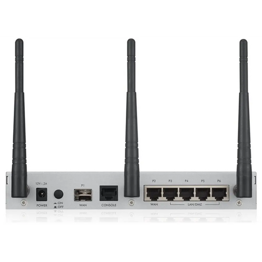 Zyxel USG20W-VPN-EU0101F wireless router Gigabit Ethernet Dual-band (2.4 GHz / 5 GHz) Grey Red
