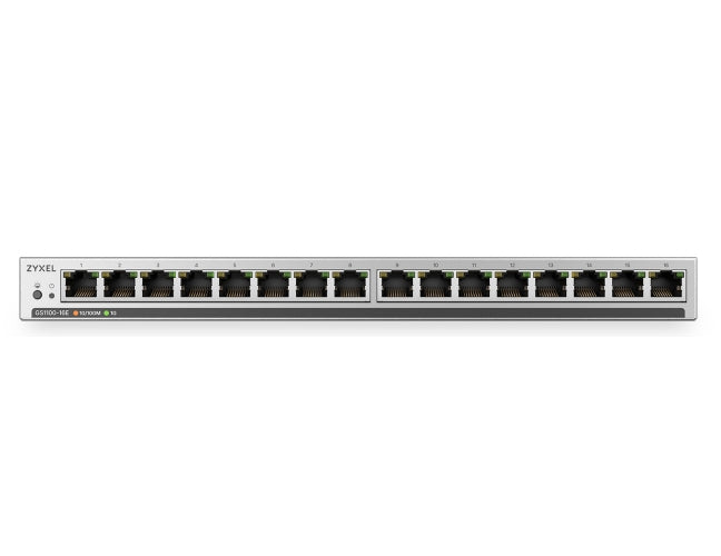 ZyXEL GS1100-16ES  Slimline Unmanaged + 16 port Gigabit - Unmanaged + Switch