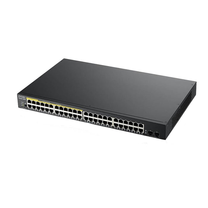 Switch ZYXEL GS1900-48HP, 48-port managed, PoE, Gigabit, for mounting in a cabinet