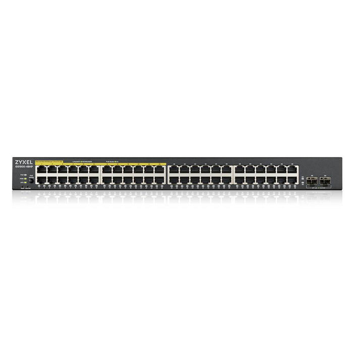 Switch ZYXEL GS1900-48HP, 48-port managed, PoE, Gigabit, for mounting in a cabinet