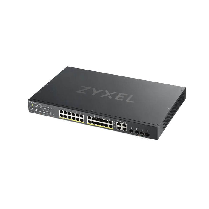 Switch ZYXEL GS1920-24HPV2, 24-port Gigabit Smart-Managed PoE, for mounting in a cabinet