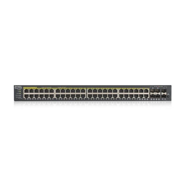 ZYXEL GS1920-48HP Switch, 44x GbE ports, 4x Combo SFP/RJ-45 ports, Managed, Rackmount