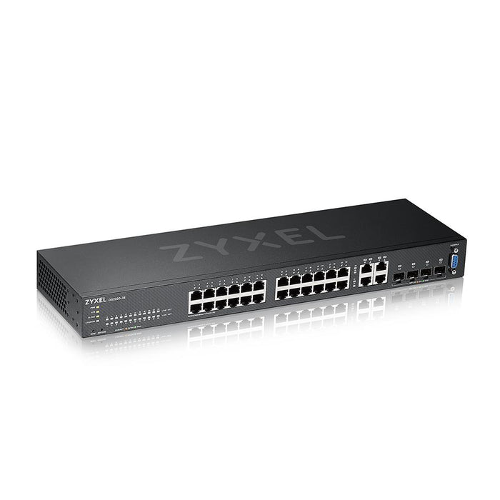 Switch ZyXEL GS-2220-28, 24-port Layer2+, 24x Gigabit + 4x Gigabit combo (RJ45/SFP), managed