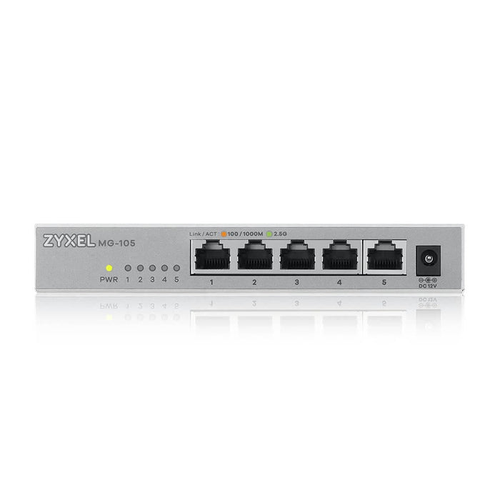 ZyXEL MG-105 5-port 2.5Gb switch, unmanaged