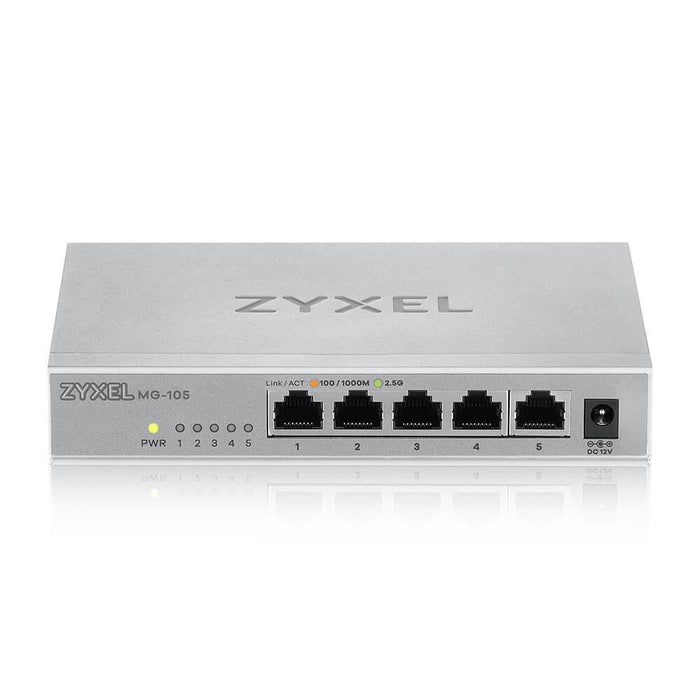 ZyXEL MG-105 5-port 2.5Gb switch, unmanaged