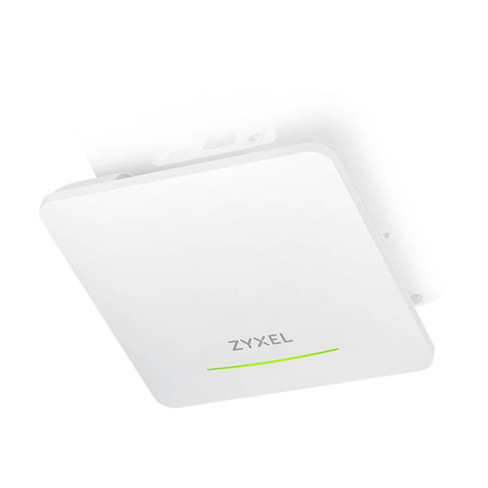ZyXEL NWA50BEPRO, BE6500, (2.4GHz: 2x2:2, 5GHz or 6GHz: 2x2:2) MU-MIMO, Dual Radio 2.4 and 5 or 6GHz, 1 x 2.5G LAN Ports, PoE+ (802.3at), Standalone/Nebula Cloud Including Power Adapter