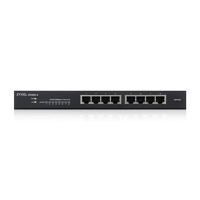 Switch ZYXEL GS1900, 8 port managed, Gigabit
