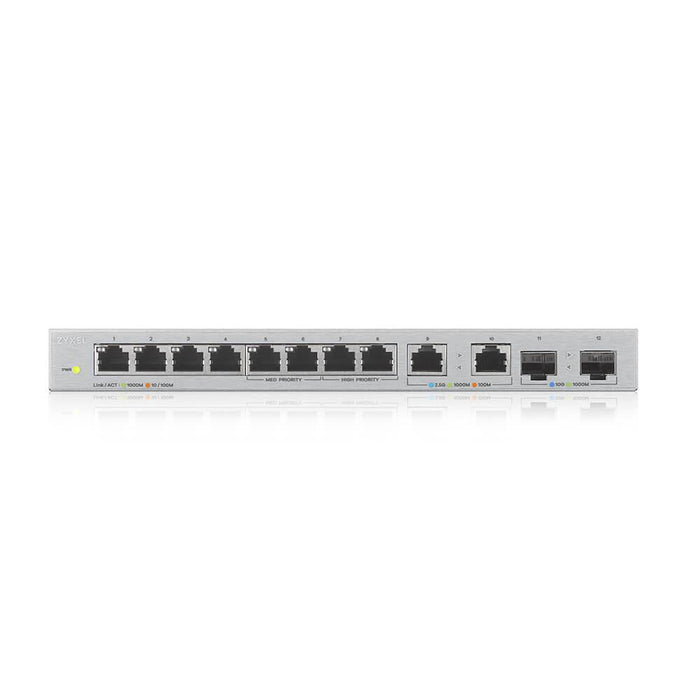 Switch ZYXEL XGS1010-12, 10 port unmanaged, Gigabit, 2xSFP