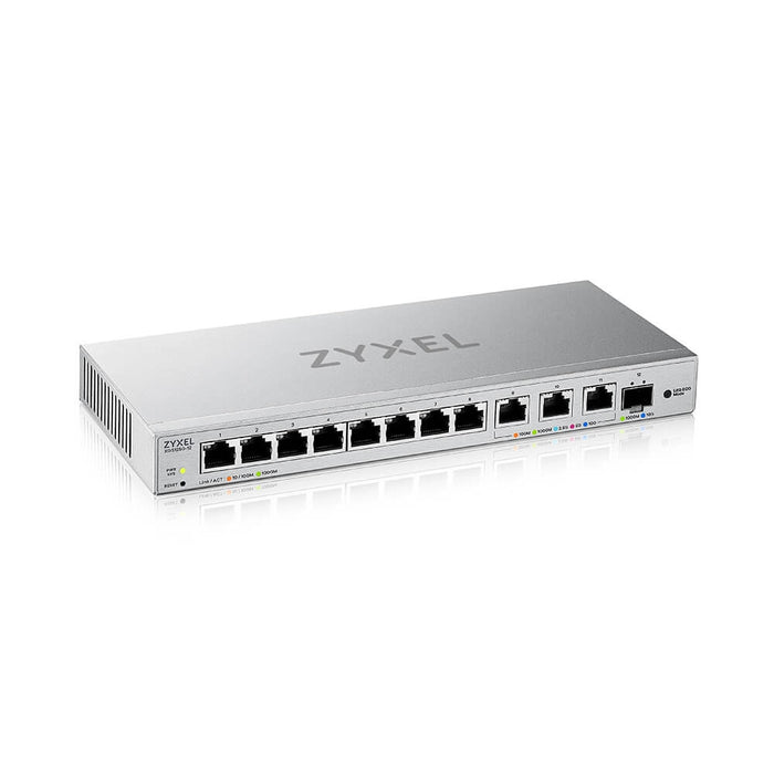 ZyXEL XGS1250-12 v2, 12-Port Gigabit webmanaged Desktop Switch with 8 port 1G + 3-Port MultiGig 1/2.5/5/10G + 1-Port SFP+