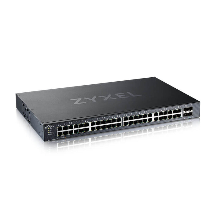 ZyXEL  XGS1935-52, 52 Port Lite-L3 Smart Managed Switch, 48x Gigabit Copper and 4x 10G SFP+, hybrid mode, standalone or NebulaFlex Cloud