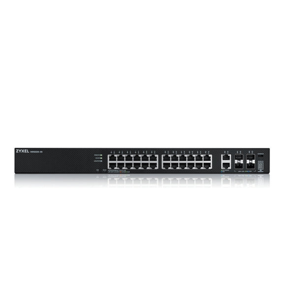 ZyXEL XGS2220-30, L3 Access Switch, 24x1G RJ45 2x10mG RJ45, 4x10G SFP+ Uplink, incl. 1 yr NebulaFlex Pro
