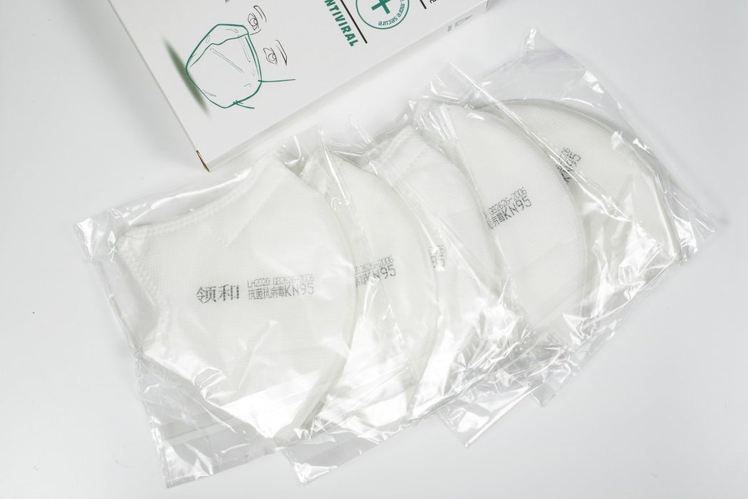 Box 5 pieces standard Mask FFP2, N95, KN95 against air pollution, PM2.5, Antibacterial, Antiviral