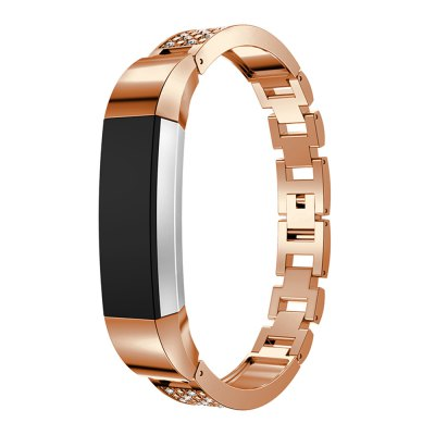 Stainless steel bracelet with stones for Fitbit / Fitbit Alta and Alta HR