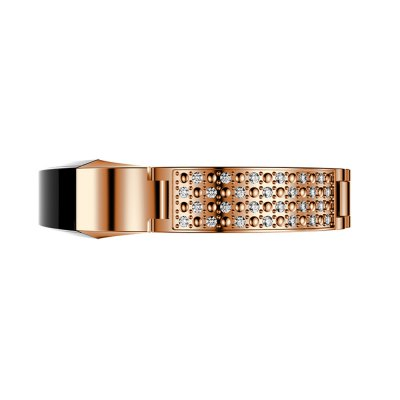 Stainless steel bracelet with stones for Fitbit / Fitbit Alta and Alta HR