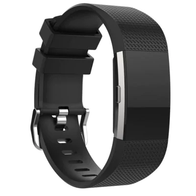 Black silicone strap Fitbit / Fitbit Charge 2