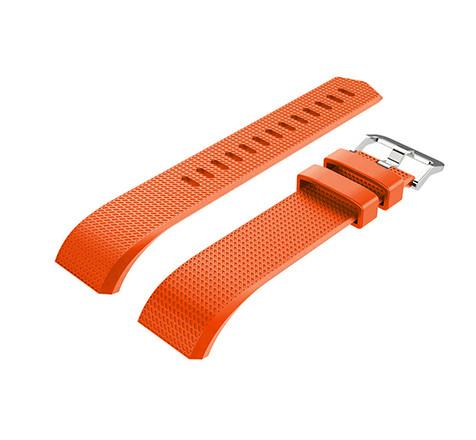 Orange silicone strap Fitbit / Fitbit Charge 2