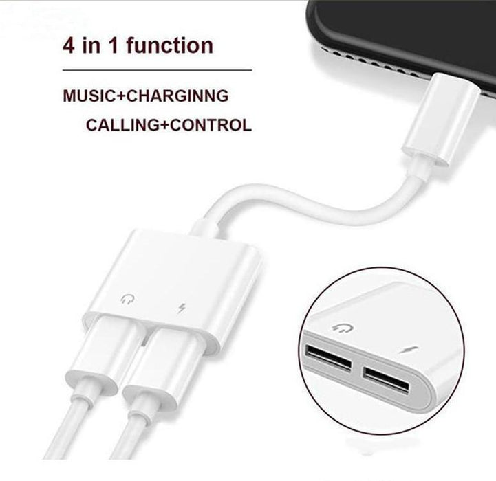 2 in 1 adapter for iPhone 7/7 Plus / 8/8 Plus / X