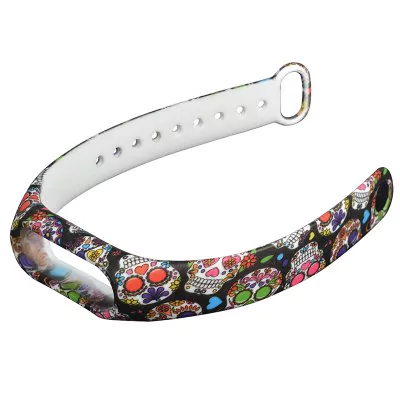 Hand painted color strap of thermoplastic polyurethane Xiaomi Mi Band 2