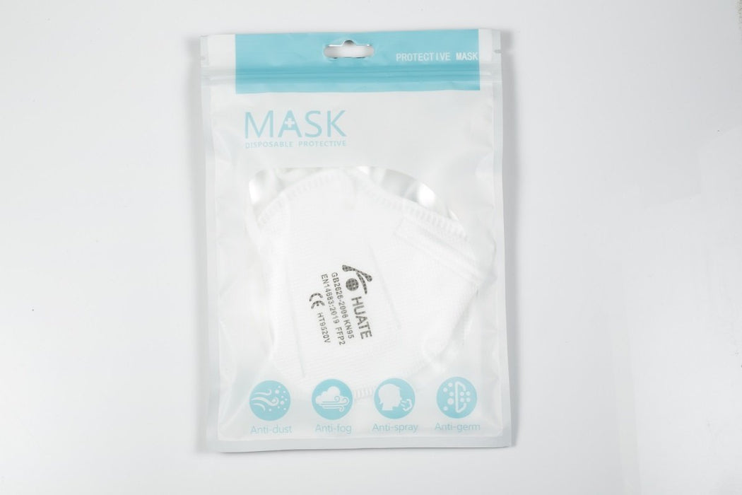 Box 5 pieces standard Mask FFP2, N95, KN95 against polluted air valve, PM2.5, Antibacterial, Antiviral