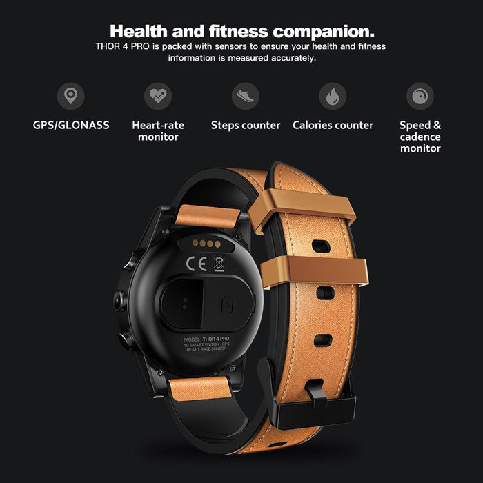 Smart watch Zeblaze Thor 4 PRO with 5MP camera, Heart rate monitor, 4G, GPS, Android 7.1.1, RX Edition