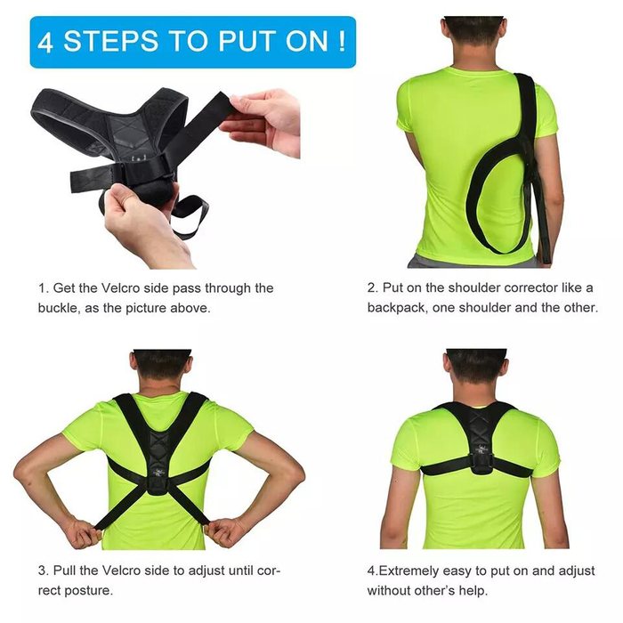 Corpofix - Medical Posture Corrector Men Women Upper Back Brace Shoulder Lumbar Support