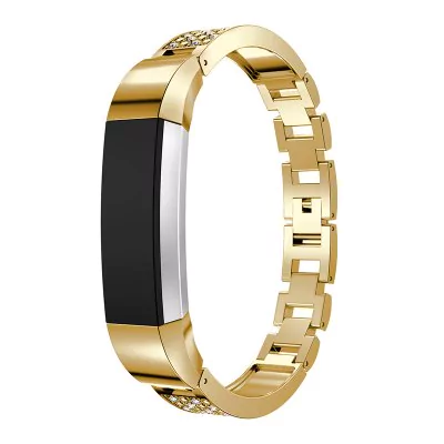 Stainless steel bracelet with stones for Fitbit / Fitbit Alta and Alta HR