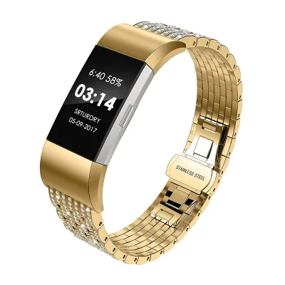 Stainless steel crystals Fitbit / Fitbit Charge 2