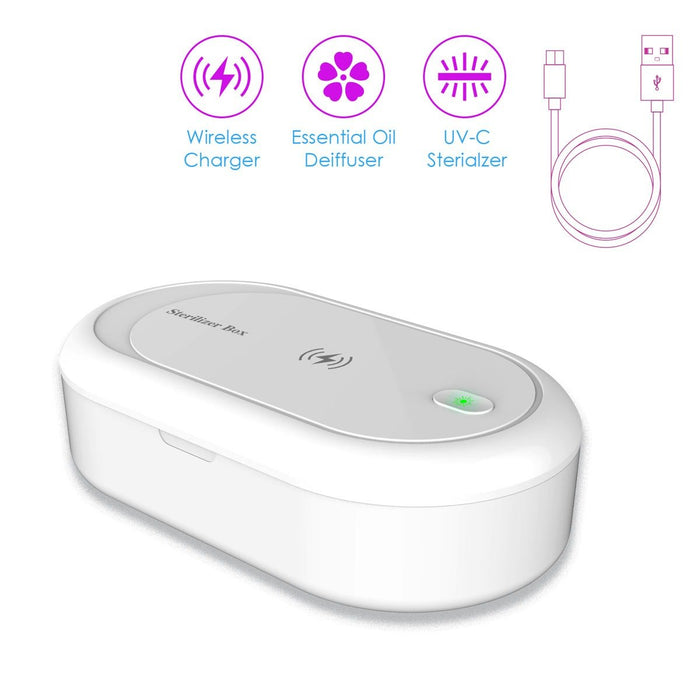 Ultraviolet UV sterilizer Great Corpofix SV20, wireless charging for mobile phones, masks, keys, accessories and more.
