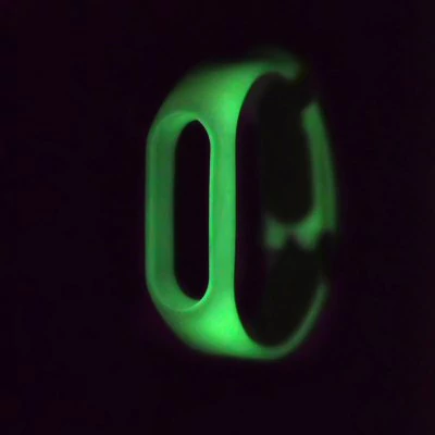 Illuminating in the dark green breathable strap Xiaomi Mi Band 2