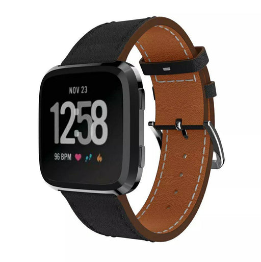 Leather strap with double clasp Fitbit / Fitbit Versa