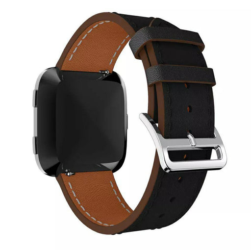 Leather strap with double clasp Fitbit / Fitbit Versa
