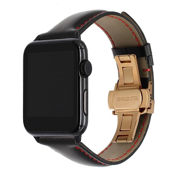 Leather strap from Italian leather for Apple Watch 5/4/3/2/1 44mm