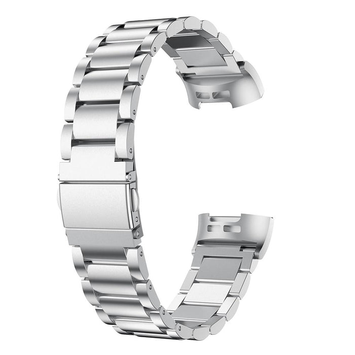 Metal strap stainless steel watch for Fitbit Charge 3