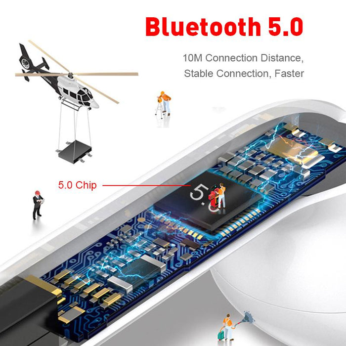 Wireless headphones i168 TWS, Pop-up, Touch control, wireless charging, Bluetooth 5.0, super bass