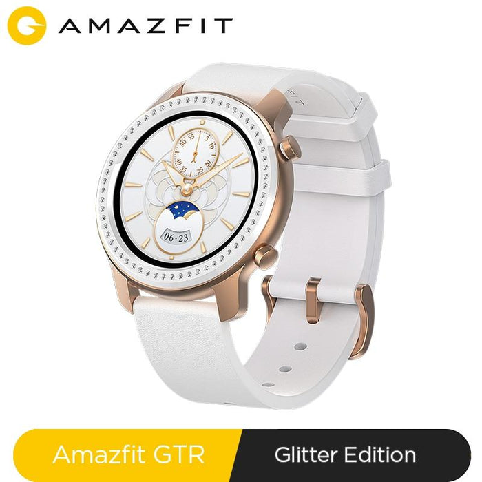 Smart watch Amazfit GTR 42mm Glitter Edition Swarovski, 5ATM, 12 days of battery life, Aluminum housing