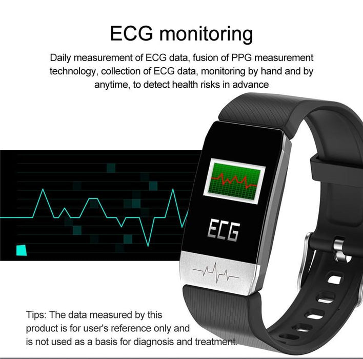 Smart bracelet Vektros VT03, measurement of temperature, ECG. blood oxygen