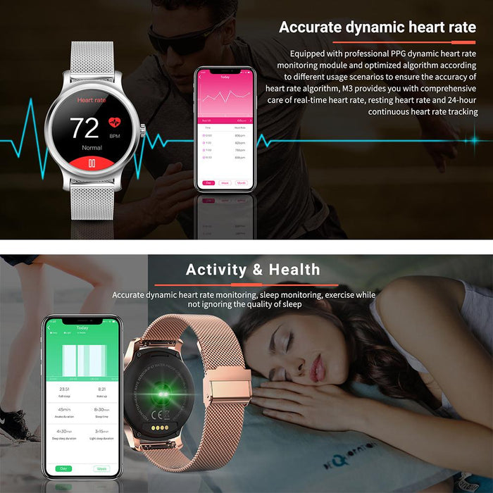 Smart clock Vektros VR2, Blood Pressure, Fitness Tracker, a call through watch