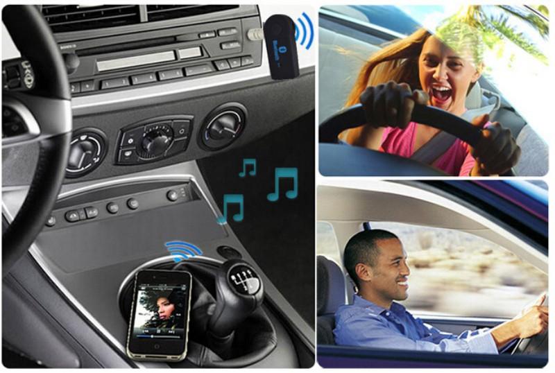 Bluetooth receiver for the car, headphones and home systems with microphone